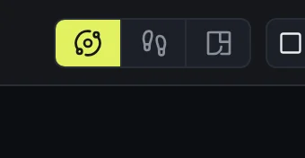The Orbit / Walk / Plan mode control